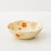 GigiandTom Painted Blooms Ceramic Bowl Orange | Tableware