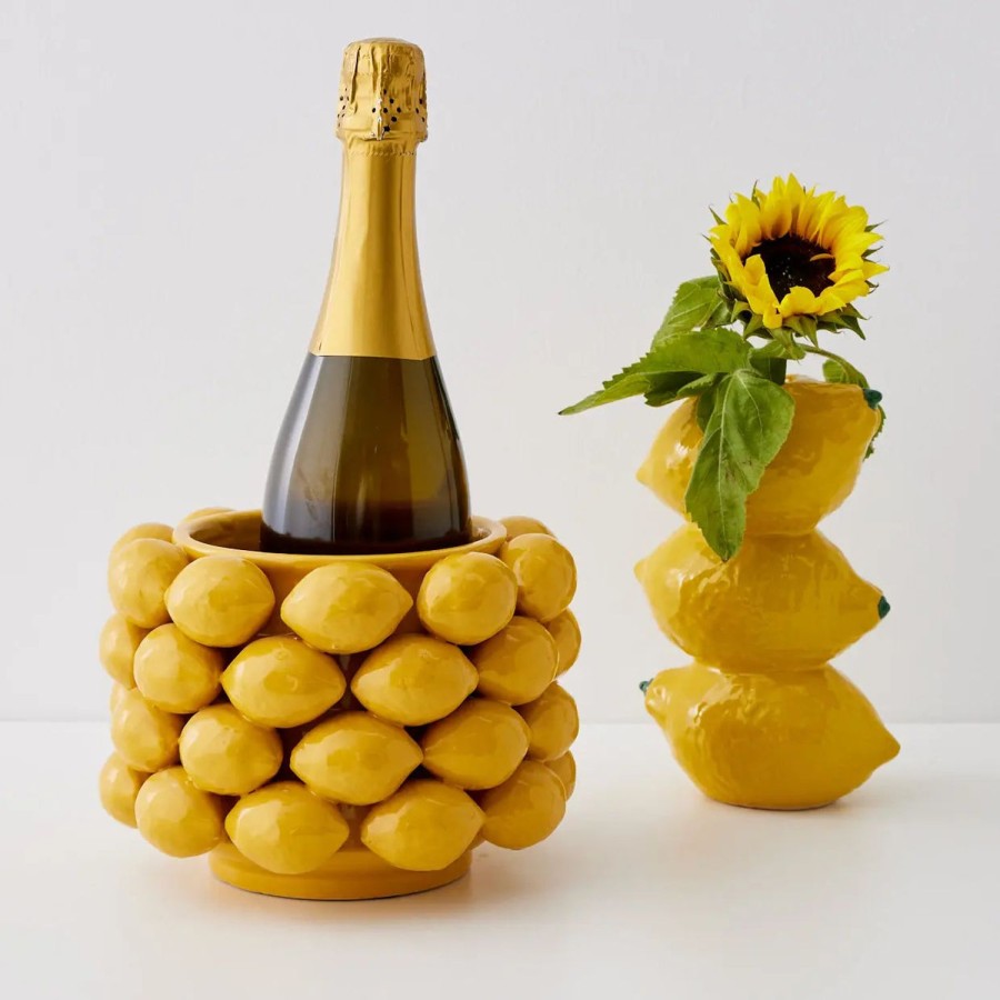 GigiandTom Stacked Lemon Ceramic Vase | Vases