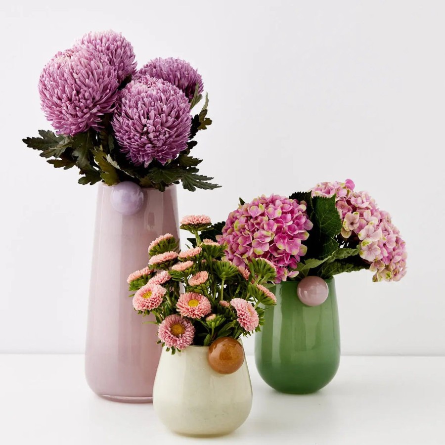 GigiandTom Droplet Large Coloured Glass Vase Pink | Vases