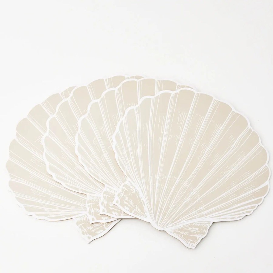 GigiandTom Clam Shell Placemat Set Of 4 Natural | Tableware