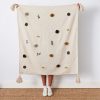 GigiandTom Spring Cotton Throw Blanket Off White | Cushions & Throws