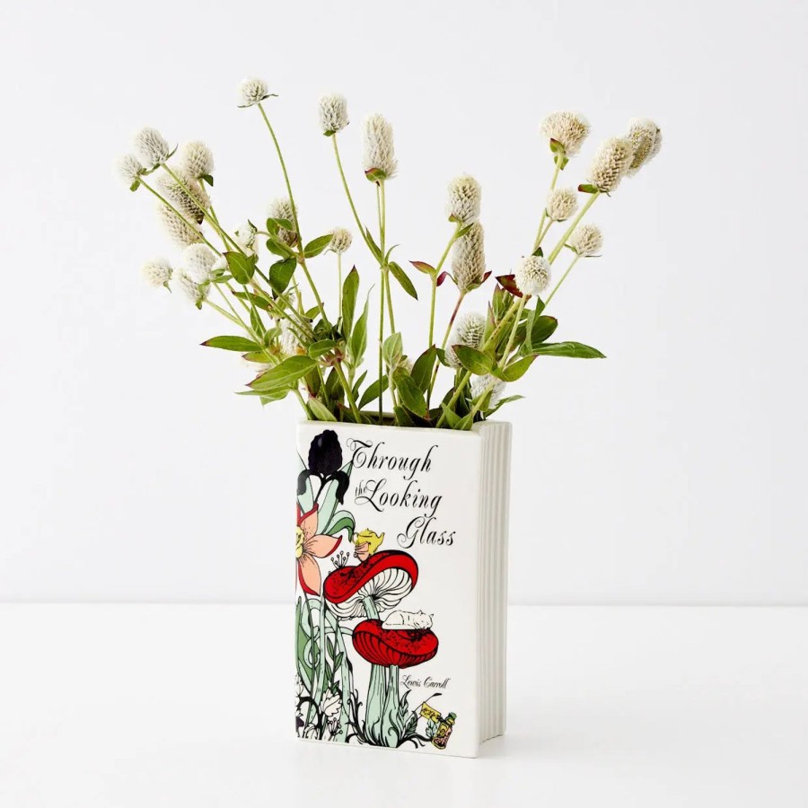 GigiandTom Looking Glass Ceramic Book Vase White | Vases