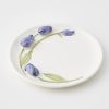 GigiandTom Tulip Ceramic Decorative Plate Purple | Serveware