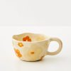 GigiandTom Painted Blooms Ceramic Mug Orange | Mugs & Teacups