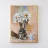 GigiandTom Daisy Garden Framed Canvas Oil Painting | Wall Art