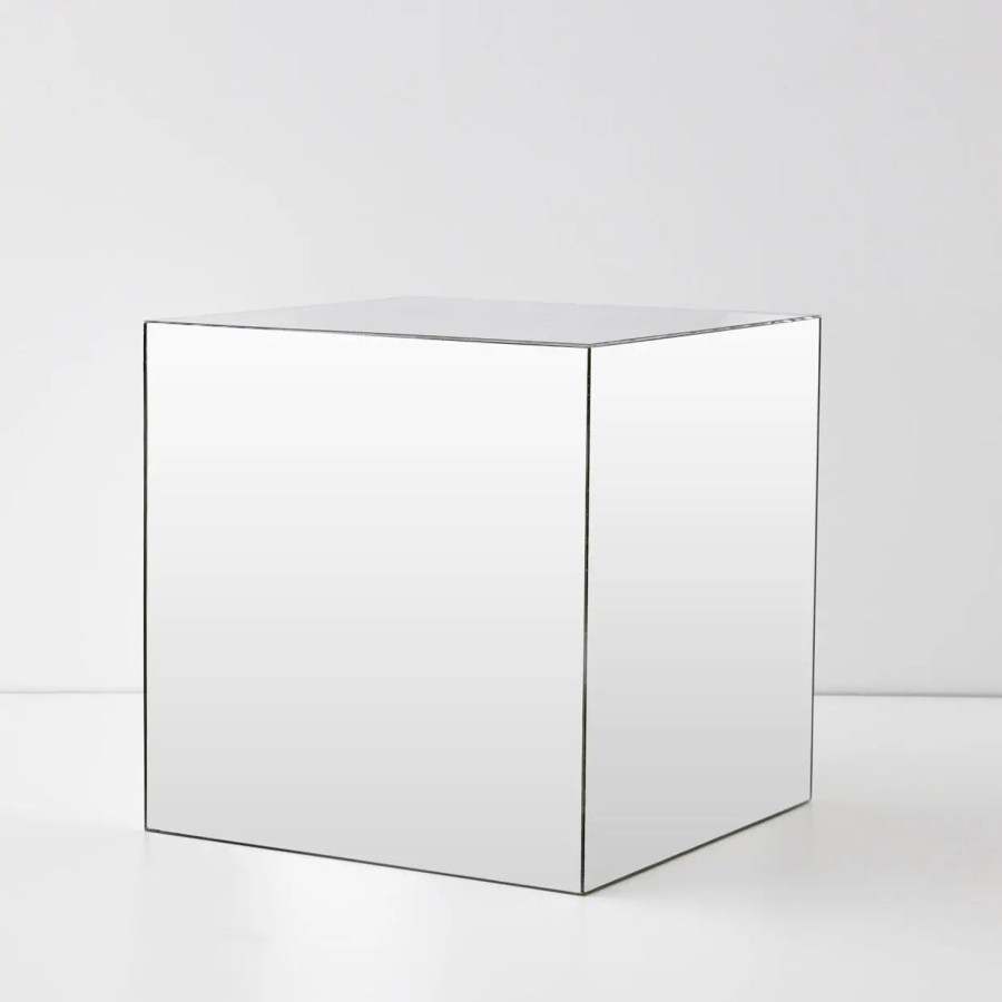 GigiandTom Mirror Cube Acrylic Side Table | Furniture