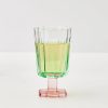 GigiandTom Posie Ribbed Wine Glass Green | Wine Glasses