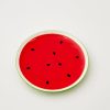 GigiandTom Watermelon Ceramic Plate Red | Tableware