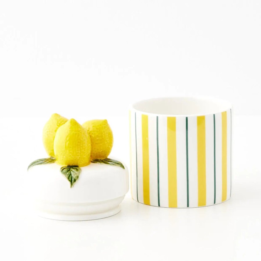 GigiandTom Lemon Ceramic Canister | Kitchen Accessories