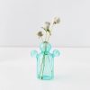 GigiandTom Cactus Medium Coloured Glass Vase Teal | Vases