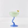 GigiandTom Bumble Cocktail Glass Green/Blue | Cocktail Glasses