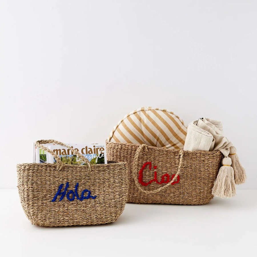 GigiandTom Riviera Rattan Basket Shopper Set | Decorative Objects & Trays