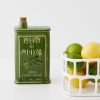 GigiandTom Sicilian Ceramic Olive Oil Bottle Green | Kitchen Accessories