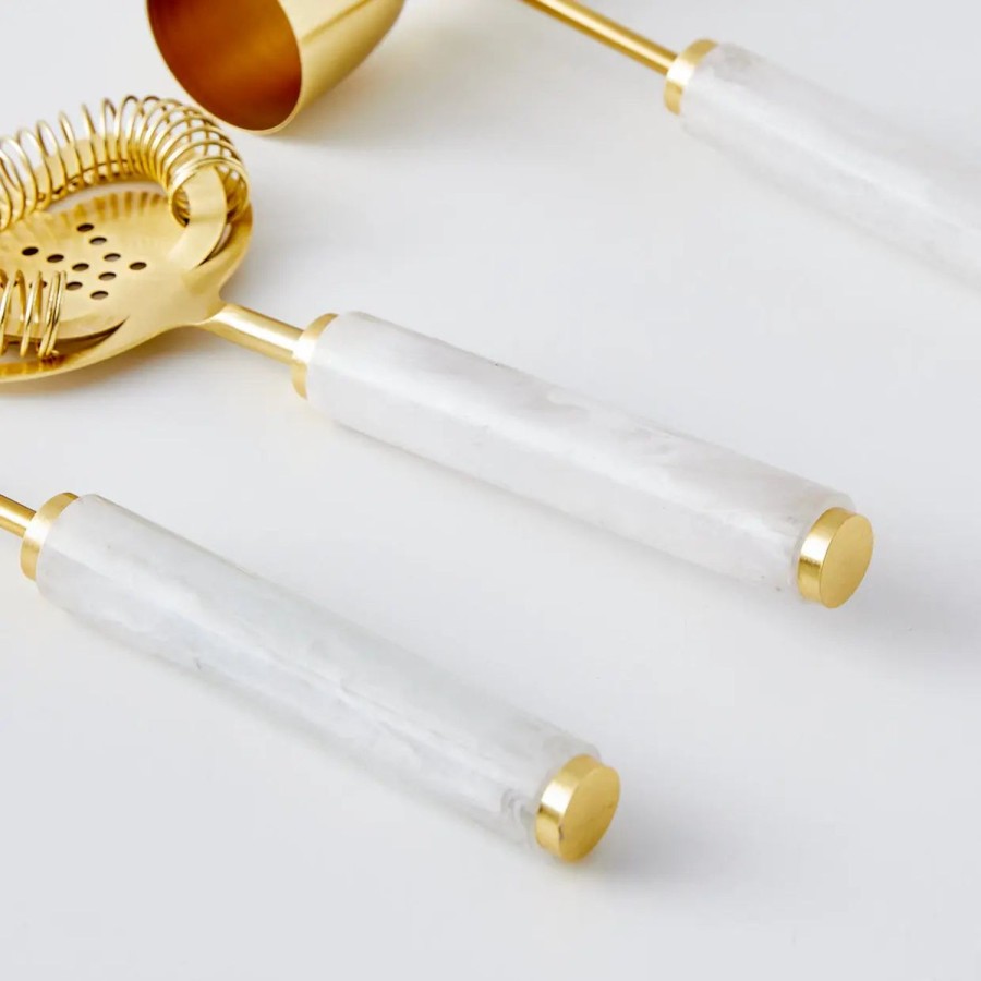 GigiandTom Resin Bar Tool Set Pearl | Bar Tools & Accessories