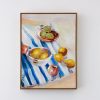 GigiandTom Lemon Picnic Framed Canvas Oil Painting | Wall Art