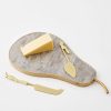 GigiandTom Tropicana Brass Cheese Knife Set | Serveware