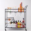 GigiandTom Double Decker Bar Cart Black | Bar Tools & Accessories