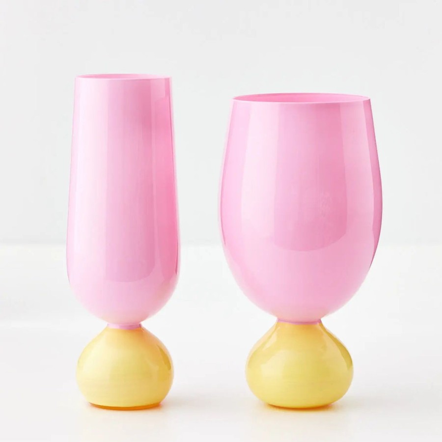 GigiandTom Aden Wine Glass Pink | Wine Glasses