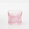 GigiandTom Crystal Cut Glass Tumbler Pink | Drinkware