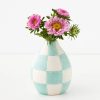 GigiandTom Check Ceramic Vase Blue | Vases