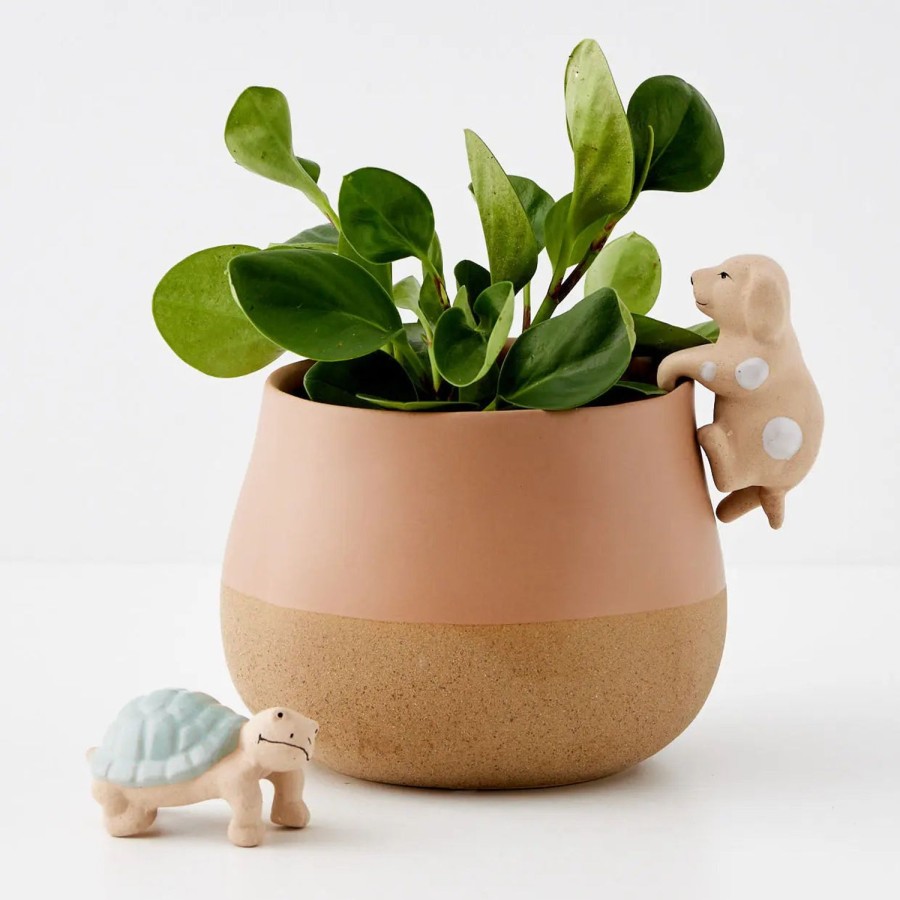 GigiandTom Barking Barry Ceramic Pot Hanger | Planters