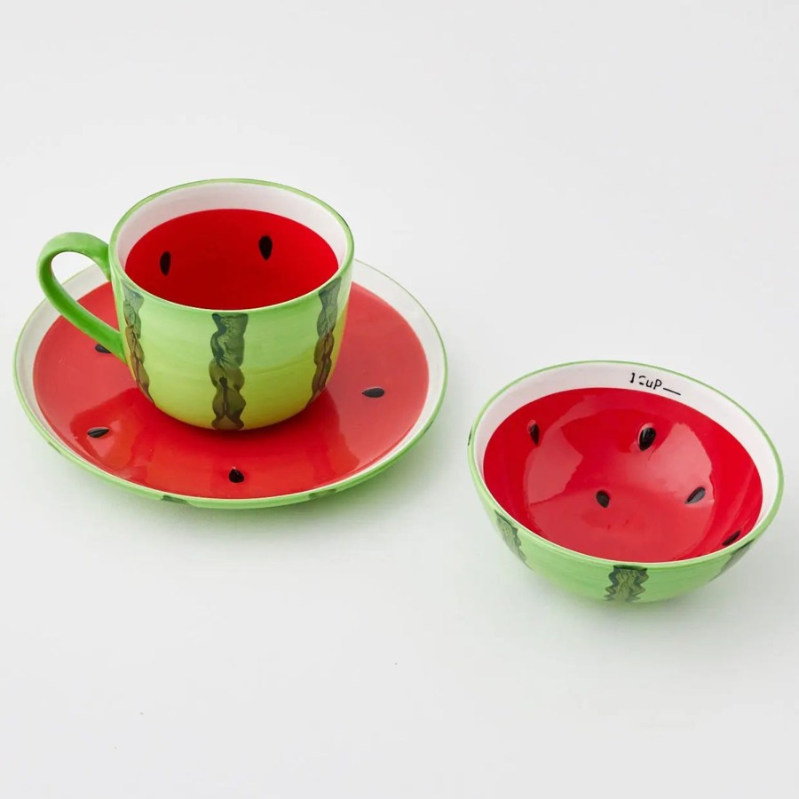 GigiandTom Watermelon Ceramic Bowl Red | Tableware