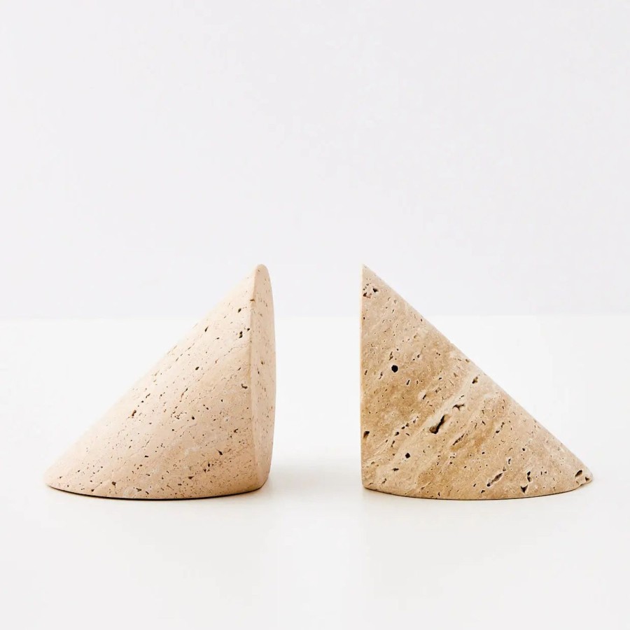 GigiandTom Travertine Stone Bookends | Decorative Objects & Trays