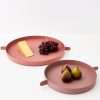 GigiandTom Stackable Metal Serving Tray Set Of 2 Dusty Pink | Serveware