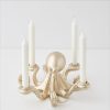 GigiandTom Otto Octopus Resin Candle Holder Gold | Candle Holders