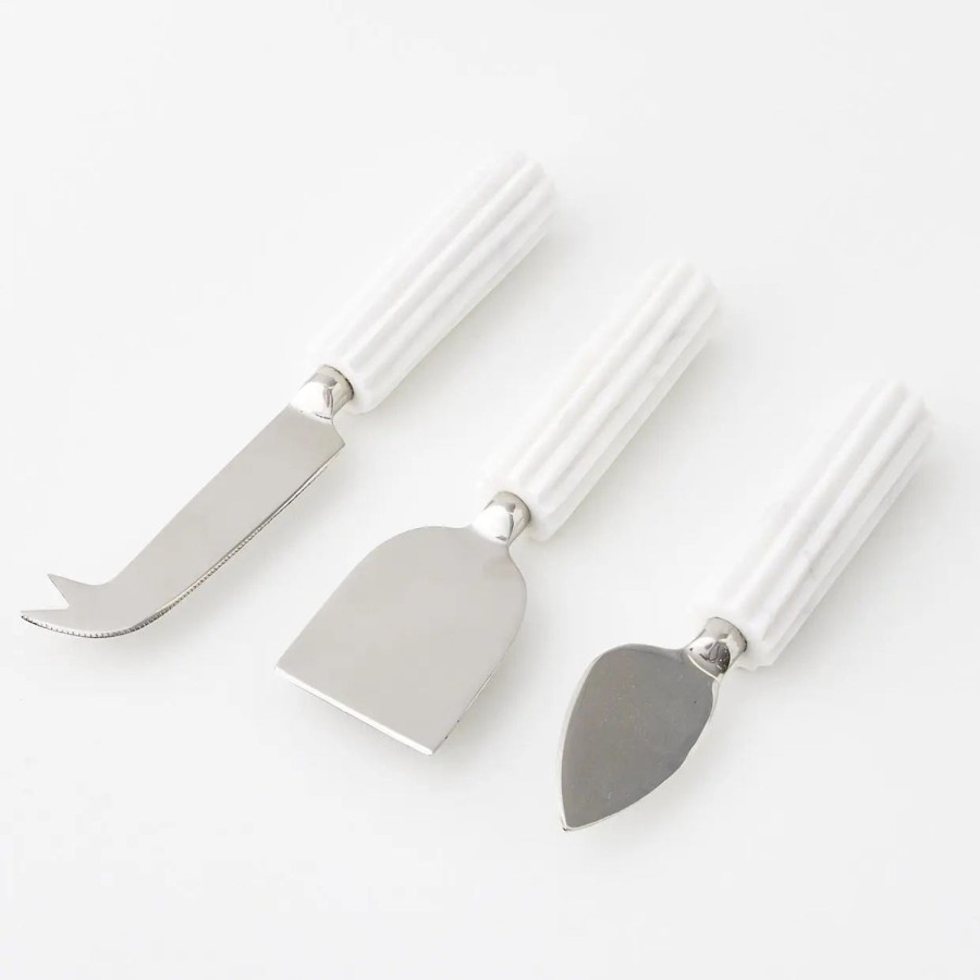 GigiandTom Fromage Marble/Stainless Steel Cheese Knife Set | Serveware