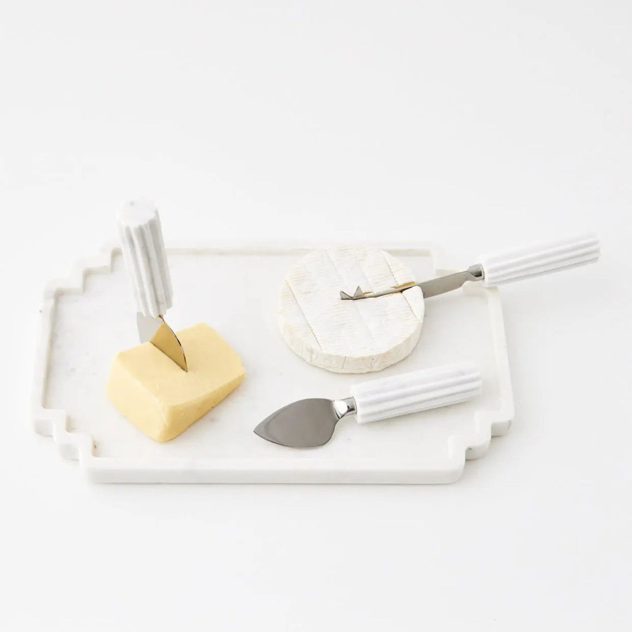 GigiandTom Fromage Marble/Stainless Steel Cheese Knife Set | Serveware