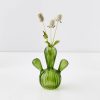 GigiandTom Cactus Small Coloured Glass Vase Green | Vases