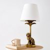 GigiandTom Charlie Chimp Resin Table Lamp Gold | Lighting