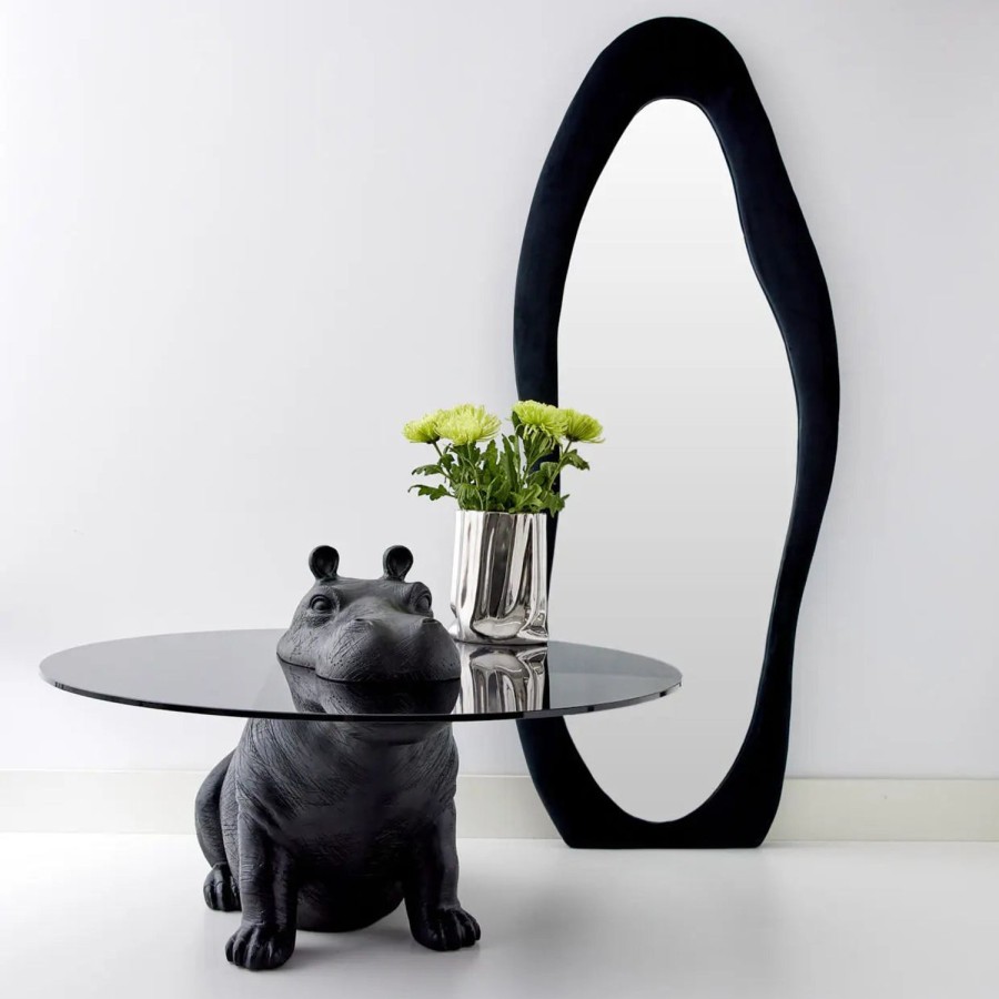 GigiandTom Hippo Glass Coffee Table Black | Furniture