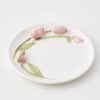 GigiandTom Tulip Ceramic Decorative Plate Pink | Serveware