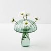 GigiandTom Mushroom Coloured Glass Vase Cyan | Vases