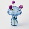 GigiandTom Mushroom Coloured Glass Vase Blue | Vases