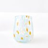 GigiandTom Dotted Glass Tumbler Blue/Orange | Drinkware