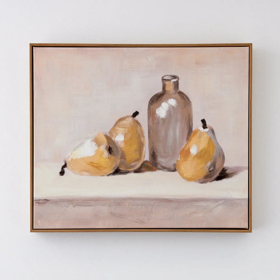 GigiandTom Pears Framed Canvas Oil Painting | Wall Art