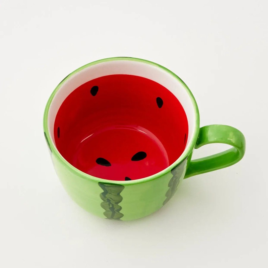 GigiandTom Watermelon Ceramic Mug Red | Mugs & Teacups